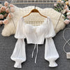 Niche Square-neck Puff Sleeve Blouse