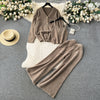Thermal Cardigan&Camisole&Trousers 3Pcs
