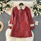 Korean Style PU Furry Patchwork Coat