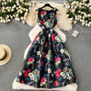Courtly Sleeveless Floral Printed Dress