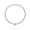 Crystal Glass Beads OT Buckle Necklace