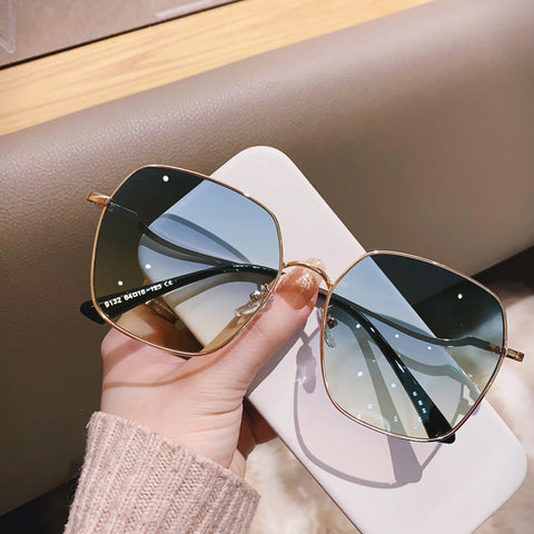 Metal Frame UV Protective Sunglasses