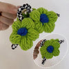 Colorful Tweed Floral Hair Clip