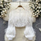 Solid Color Fringed Chiffon Top