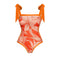 Slip One-piece Swimwear&Skirt Printed 2Pcs