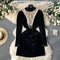 Vintage Sequin Beaded Black Dress