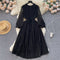 Mori Puffy Sleeve Lace-up Dress