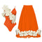 Sweetie 3d Floral Swimwear&Pleated Skirt