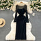 Mesh Dress&Slip Dress Elegant 2Pcs