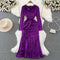 Elegant Sequined Fishtail Party Dress