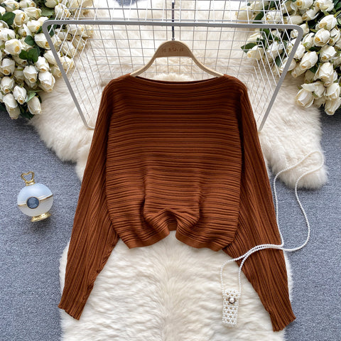 Loose-fitting Striped Pullover Knitwear