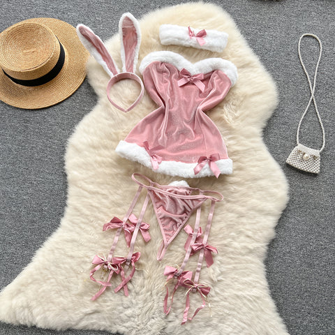 Sweet Bunny Furry Costume Dress