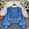 Vintage Beaded Crew Neck Jumper