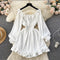 Sweetie Solid Color Ruffled Dress