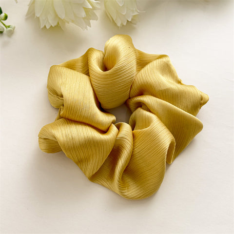High-end Solid Color Pleated Hair Ties