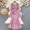 Elegant Crochet Lace Fishtail Dress