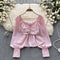 High-end Puffy Sleeve Pleated Chiffon Shirt