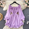 Sweetie Solid Color Ruffled Dress