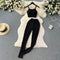 Camisole&Wide-leg Trousers Knitted 2Pcs