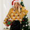 Furry Santa Claus Embroidered Sweater