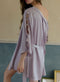 Lace Patchwork Slip Dress&Satin Robe