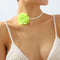 Colorful Camellia Necklace&Earrings&Bracelet
