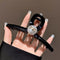 Beaded Frosted Black Hair Claws