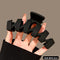 Beaded Frosted Black Hair Claws