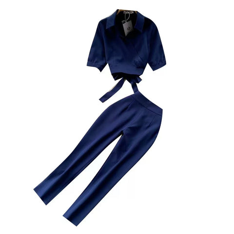 Bow Blazer&Trousers OL 2Pcs