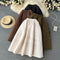 Solid Color Pleated Thermal Umbrella Skirt
