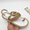 Flat Weaved Rattan Rope Thong Sandals