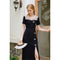 Altered Cheongsam Black Dress