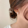 Metallic Pearl Earrings