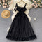 French Style Fairy Mesh Puffy Dress