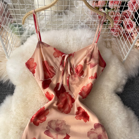 Suspender Chiffon Dress