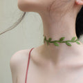 Mori Green Leaves Necklace