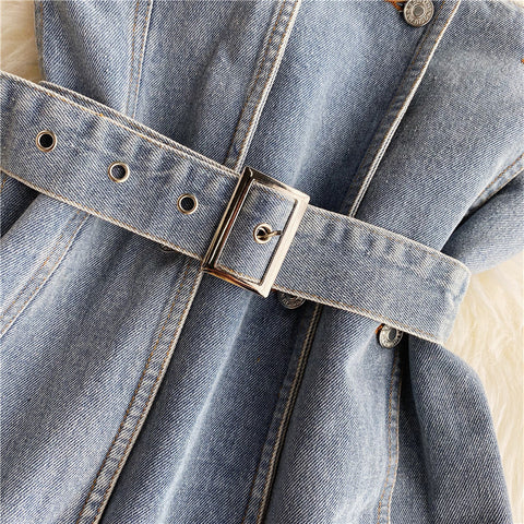 Off-the-shoulder Strapless Denim Top