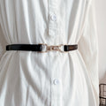Thin Belt With Metal Buckle
