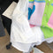 Fake 2Pcs Bright Colour Patchwork Shirt&Cardigan