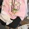 Dimensional Flower Branch Sleeveless Sweater Vest