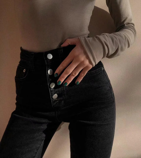 Four Button Pencil Pants
