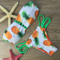 Pineapple Printed Thin String Bikini