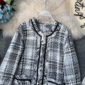 Loose Shag Long-sleeved Cardigan Small Suit