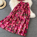 Floral Skirt Two-Piece Short Jacket
