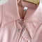 Embroidered Pink Shirt With Lapel