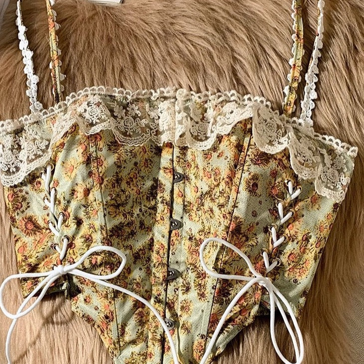 Palace Lace Straps Corset irococo