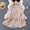 Irregular-designed Patchwork Chiffon Dress
