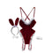 Bunny Theme Furry Patchwork Jumpsuit
