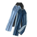 Vintage Niche Design Color-blocking Jeans