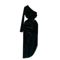 Irregular Design One-shoulder Velvet Dress